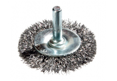 Kotoučový kartáč ø 50 x 7 mm s trnem 6 mm vlnitý ocelový drát 0,30 mm MOST