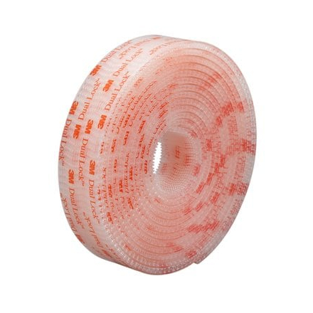 Suchý zip 25 mm x 2,5 m 3M Dual Lock SJ356B, transparentní