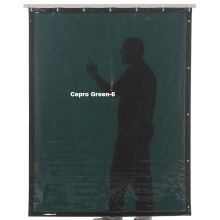 Svářecí zástěna CEPRO Green-6 280 x 140cm