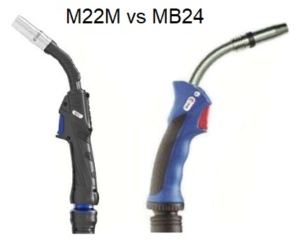 Srovnání svařovacích hořáků M22M a MB24