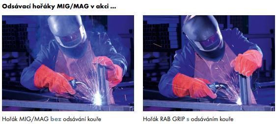 Odsávací hořáky RAB MIG/MAG Binzel