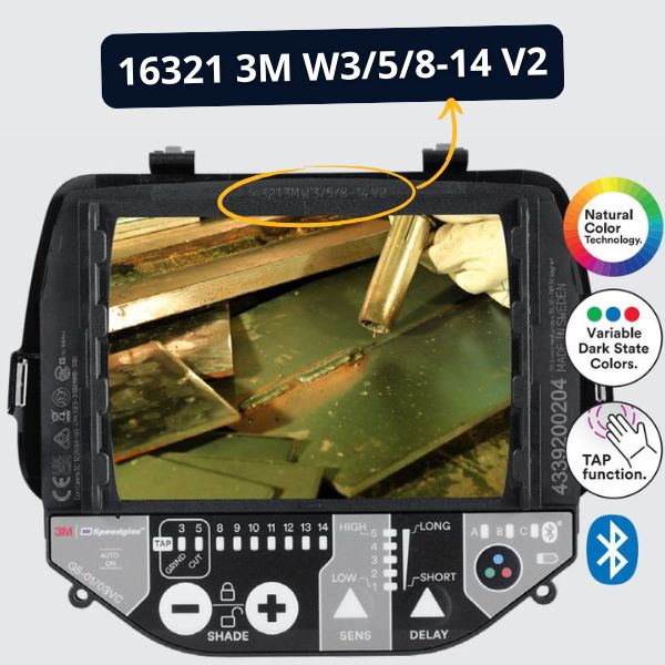 Samostmívací filtr kukly G5-01 VC 3M Speedglas s úhlovou závislostí V2 podle EN ISO 16321.