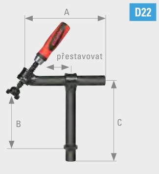 Šroubovací svěrka 45° Demmeler D22-07009-000